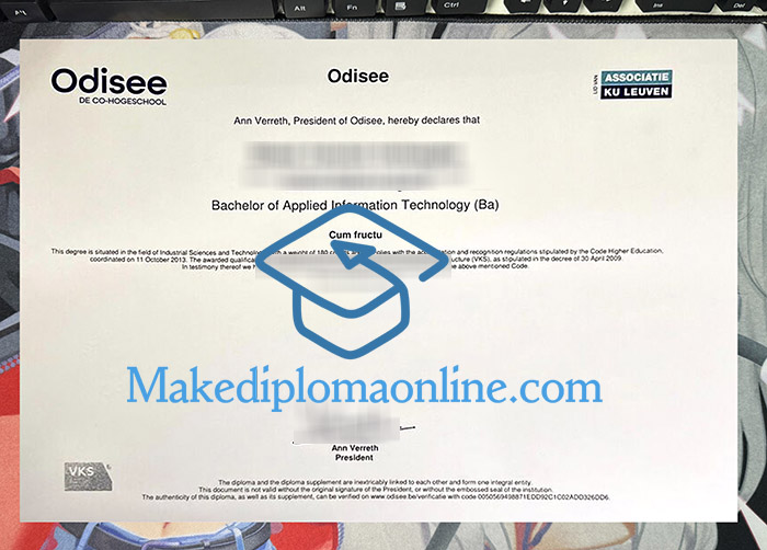 Odisee hogeschool Diploma