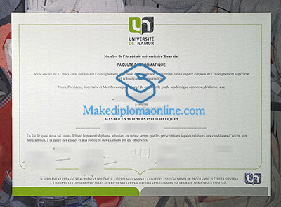 Université de Namur Diploma