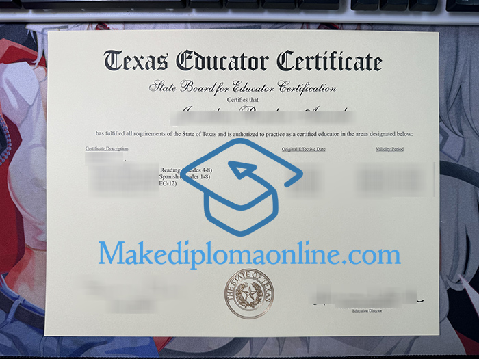 Texas Educator Certificate