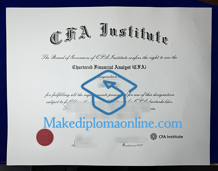 CFA Institute Certificate