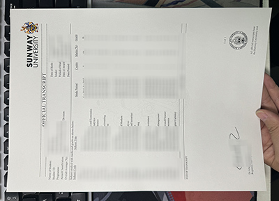 Sunway University Transcript