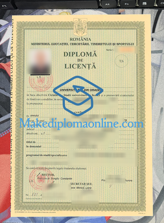 University of Oradea Diploma