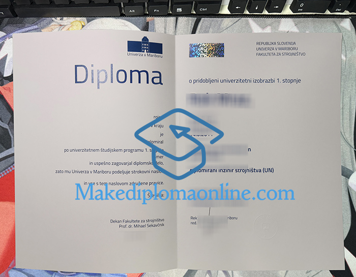 University of Maribor Diploma