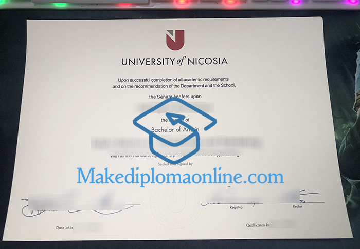 University of Nicosia Diploma