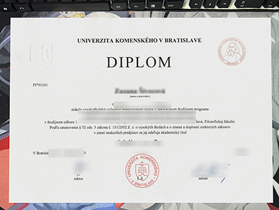 Univerzita Komenského v Bratislave Diploma