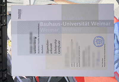 Bauhaus-Universität Weimar Urkunde