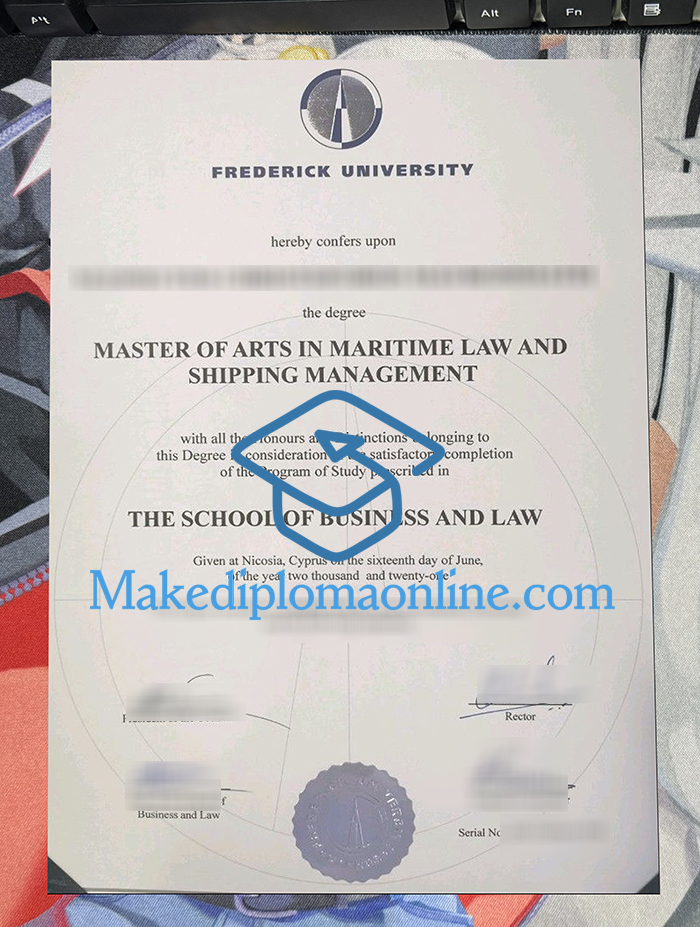 Frederick University Diploma