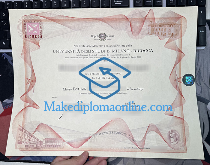 Fake UniMiB Diploma