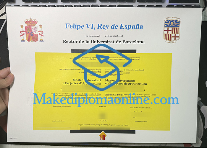 University of Barcelona Diploma