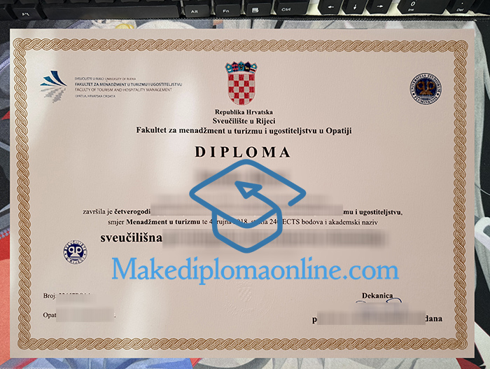 University of Rijeka Diploma