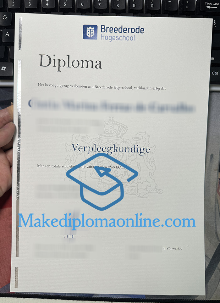 Breederode Hogeschool Diploma Sample