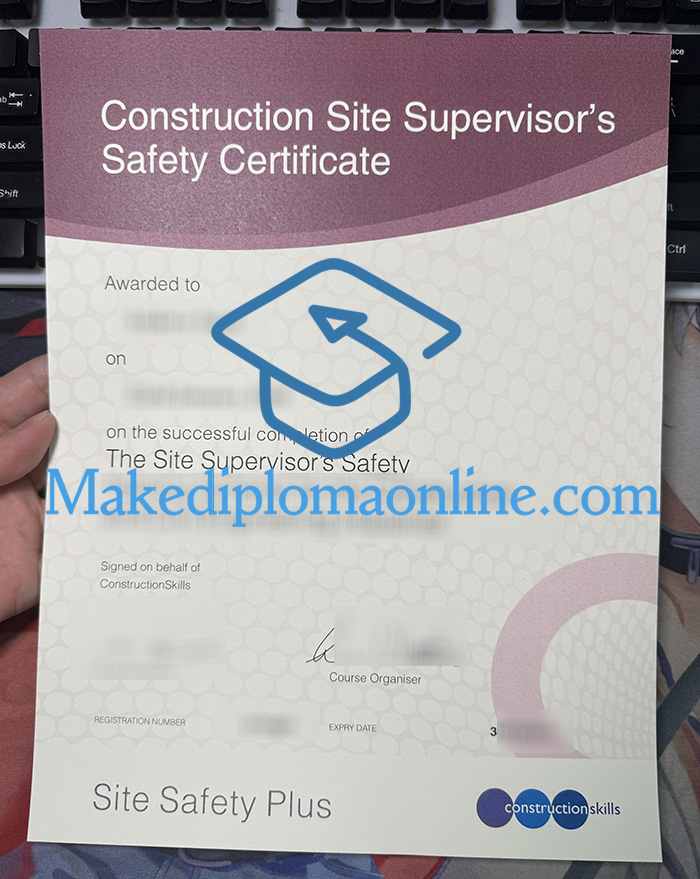 Construction Site Supervisor Safety Certificate