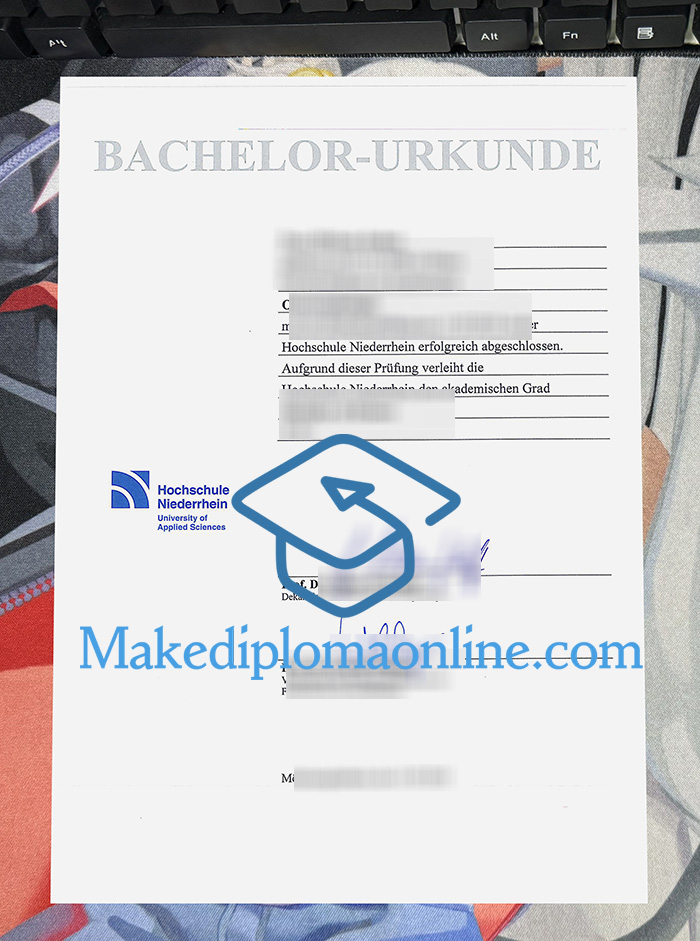 Hochschule Niederrhein Urkunde