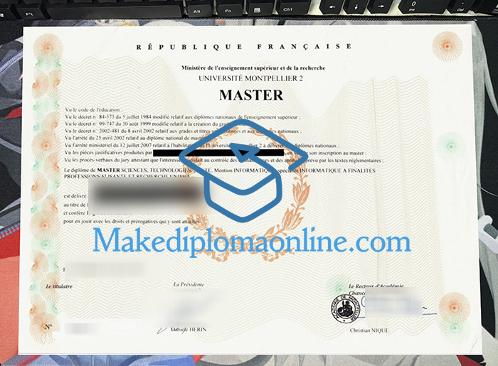 Université Montpellier-II Diploma