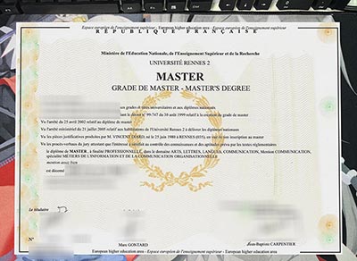 Université Rennes 2 Diploma