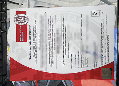 Bureau Veritas Certificate