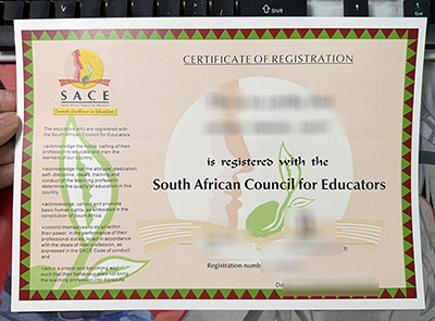 SACE Certificate