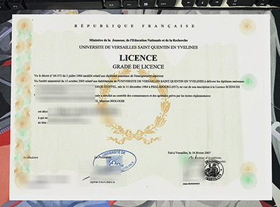 UVSQ Diploma