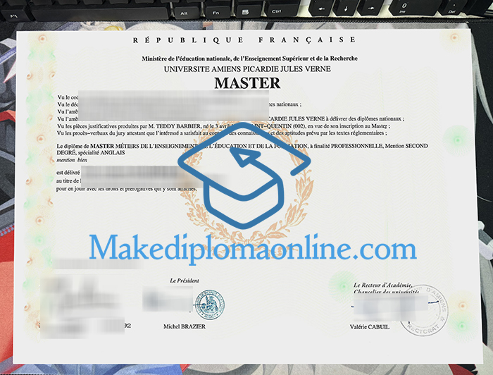 UPJV Diploma