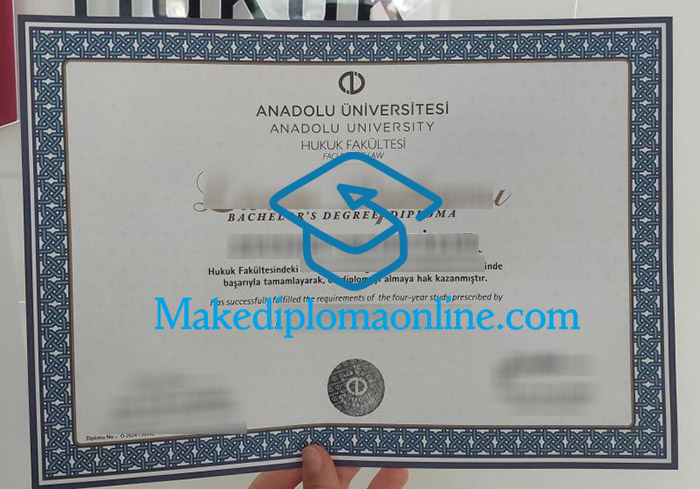 Anadolu University Diploma, Anadolu Üniversitesi Diploma