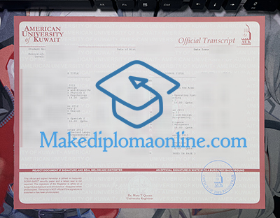 American University of Kuwait Transcript