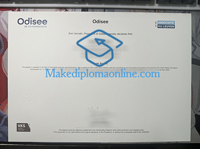 Odisee hogeschool Diploma