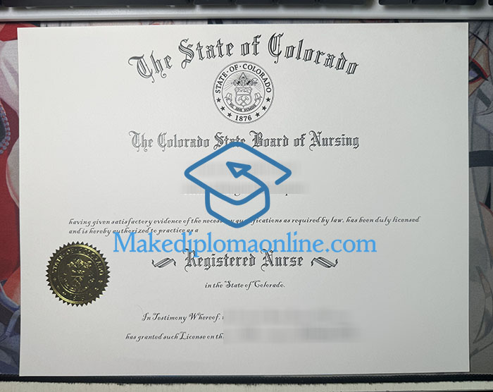 Colorado Registered nurse Certificate Colorado Registered nurse Certificate