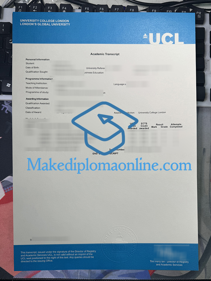 UCL Transcript, University College London Transcript UCL Transcript, University College London Transcript
