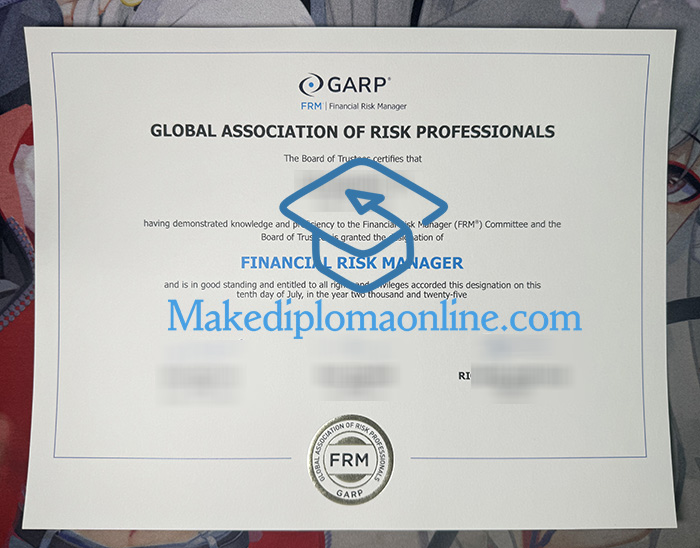 GARP Certificate GARP Certificate