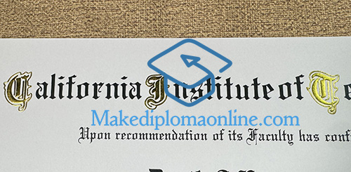 Caltech Diploma seal