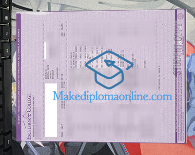 Excelsior University Transcript