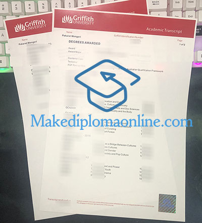 Griffith University Transcript