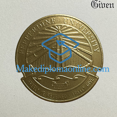 Pepperdine University Diploma seal