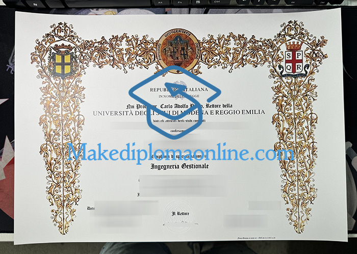Università degli Studi di Modena e Reggio Emilia Diploma