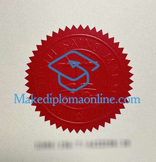 Universiti Sains Malaysia diploma seal