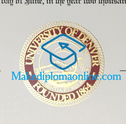 University of Denver Diploma seal