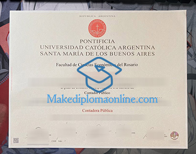 Pontifical Catholic University of Argentina Diploma