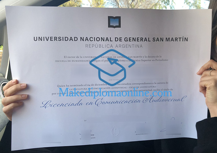 Universidad Nacional de General San Martín Diploma