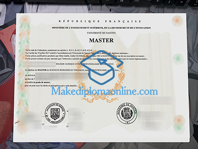 Université de Nantes Diploma
