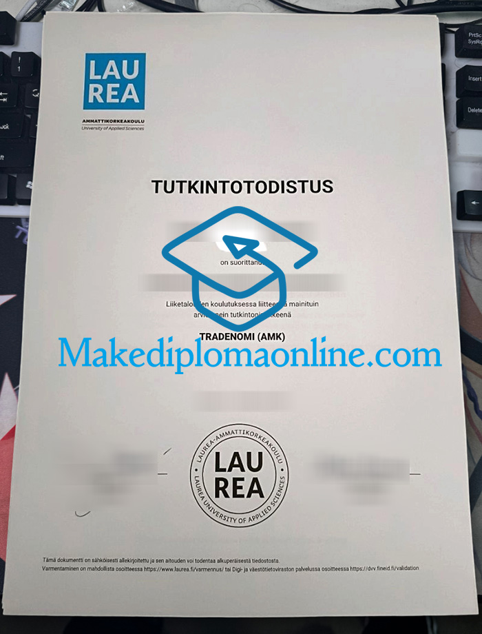 Laurea-ammattikorkeakoulu Tutkintotodistus