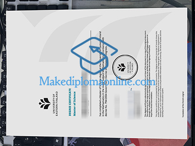University of Eastern Finland Degree Certificate