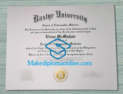 Bastyr University Diploma
