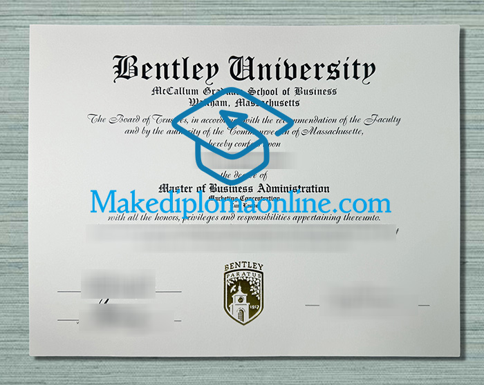 Bentley University Diploma