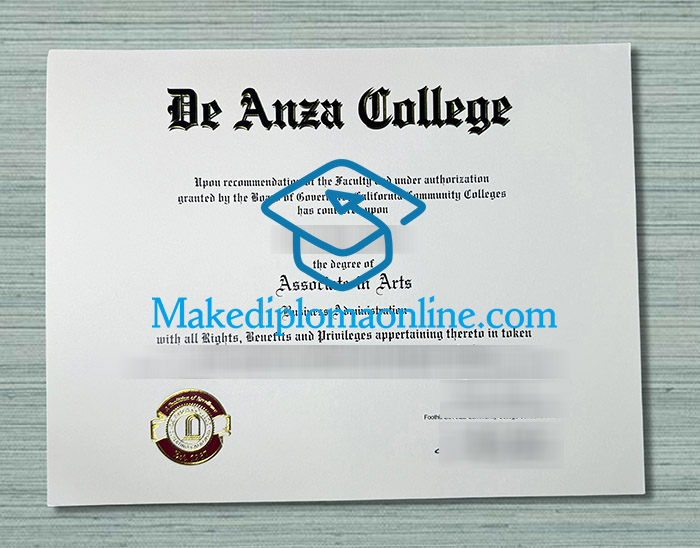 De Anza College Diploma