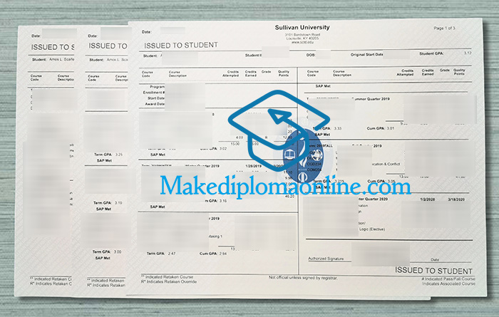 Sullivan University Transcript Sullivan University Transcript