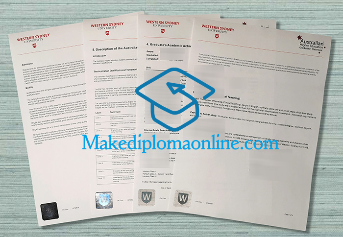 Western Sydney University Transcript Western Sydney University Transcript