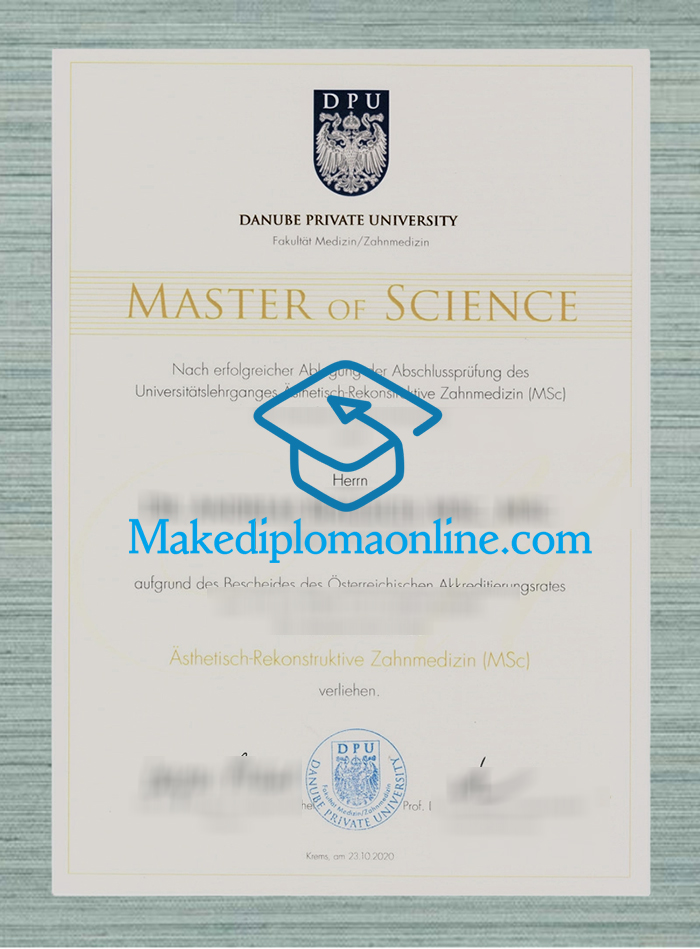 Danube Private University Diploma Danube Private University Diploma