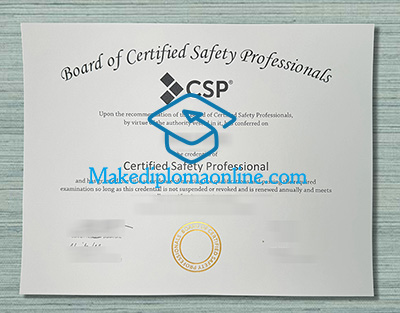 Certified Safety Professional Certificate