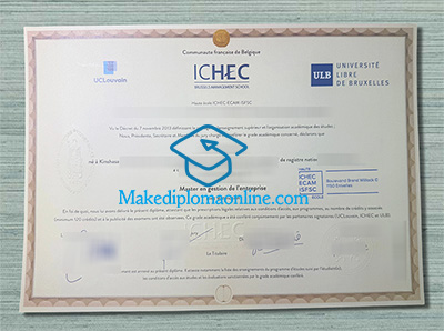 ICHEC Brussels Management School Diploma