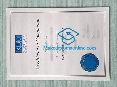 KDU University College Diploma